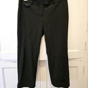 The Limited Drew Fit Black Cropped Pants, Cuffed, Size 0